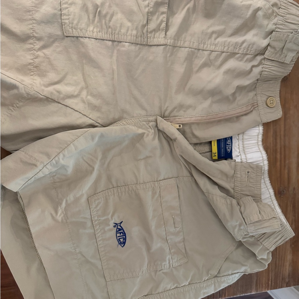 AFTCO Tan Cargo Shorts for Men
